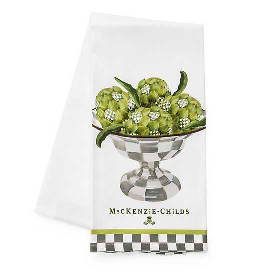 Artichoke Compote Dish Towel | MacKenzie-Childs
