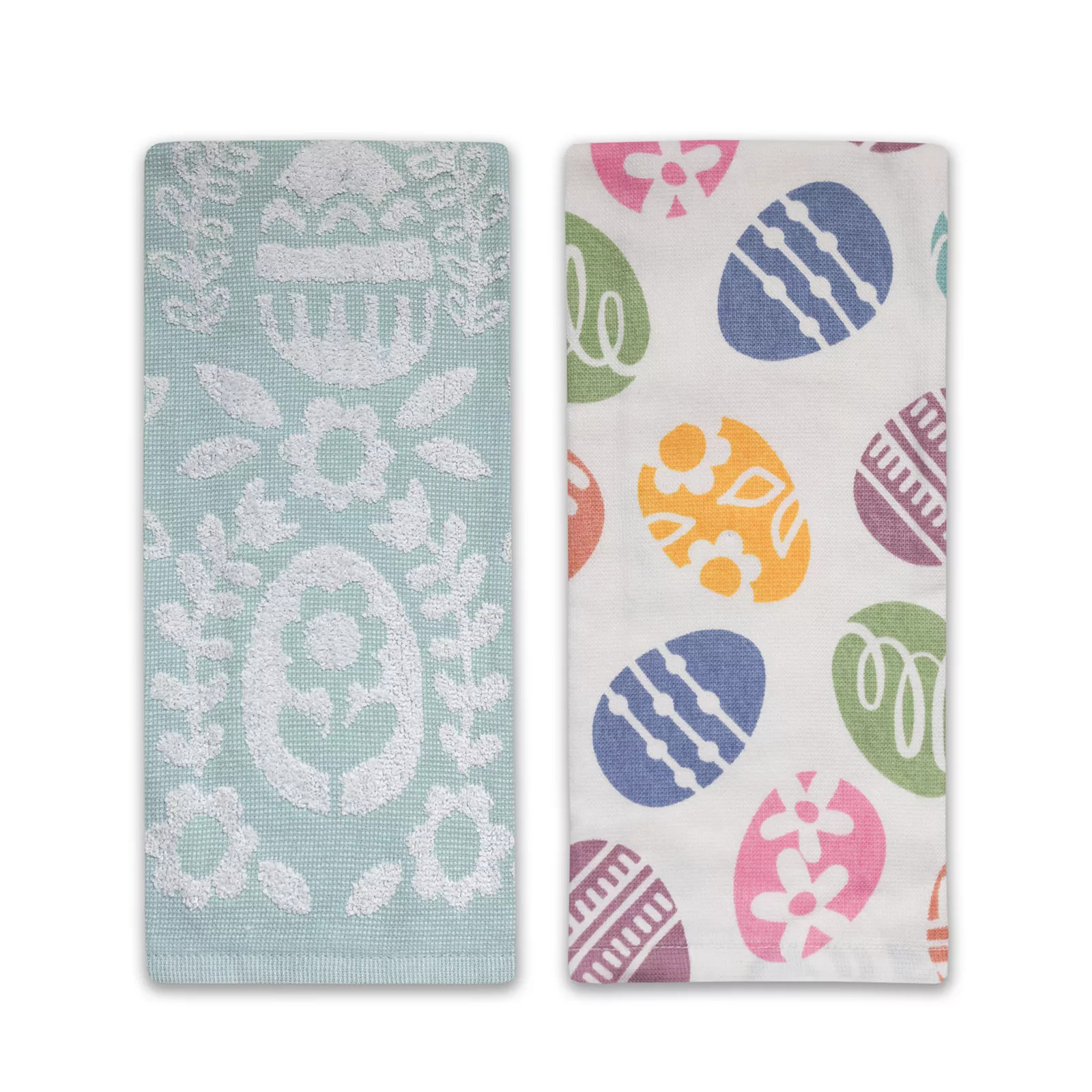 Celebrate Together™ Easter 2-pk. Easter Egg Icon Terry Kitchen Towels, Pastel Blue | Kohl's