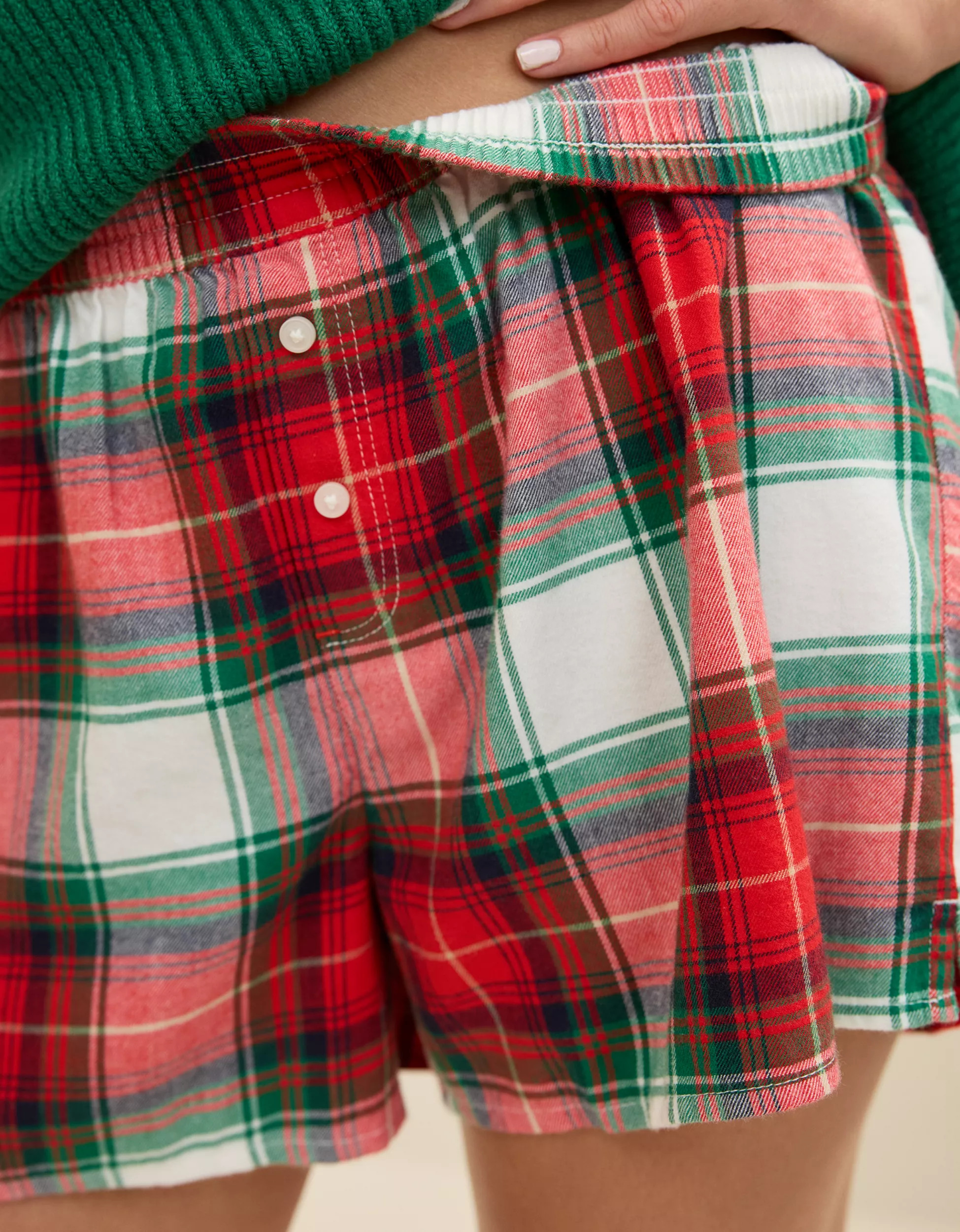 Aerie Flannel Girl Boxer | Aerie