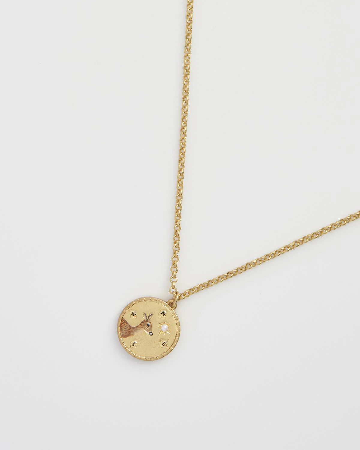Deer Spirit Guide Pendant Necklace | Fable England