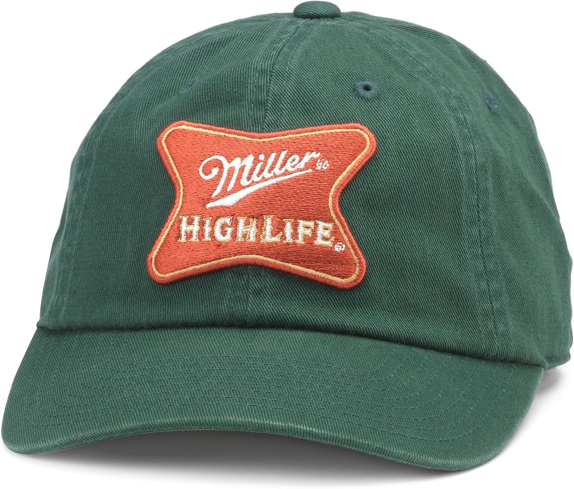 AMERICAN NEEDLE Miller High Life Beer Patch Unisex Adjustable Buckle Strap Baseball Hat | Amazon (US)