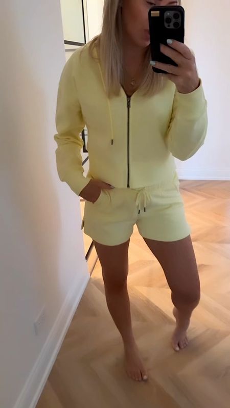 Target NEW lounge sets! Of course I had to have this color! Shorts are 30% off! 💛
Shorts: small
Hoodie: medium 

Lounge set. Target finds. Sale. Yellow. 

#LTKsalealert #LTKstyletip #LTKfindsunder50