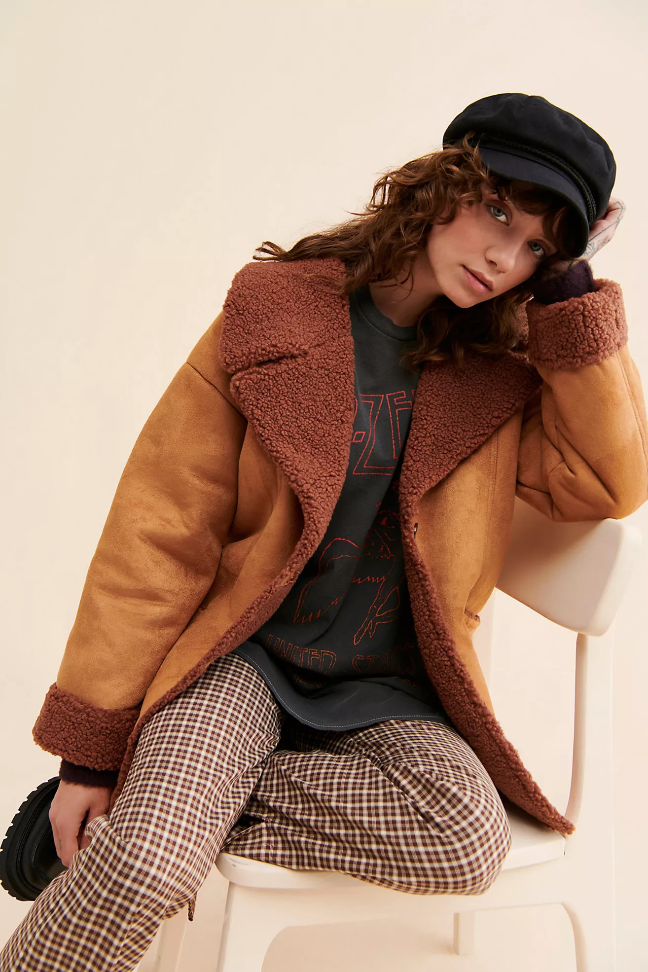 Diogo Colorblock Oversized Coat | Free People (Global - UK&FR Excluded)