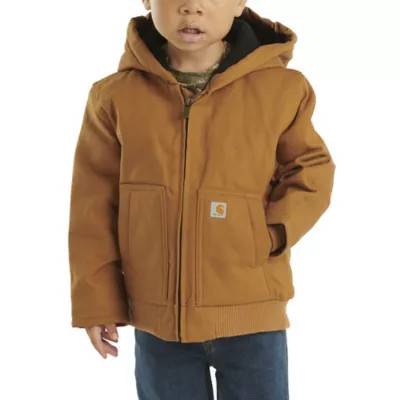 Carhartt Toddler Boys' Full-Zip Insulated Hooded Canvas Jacket | Tractor Supply
