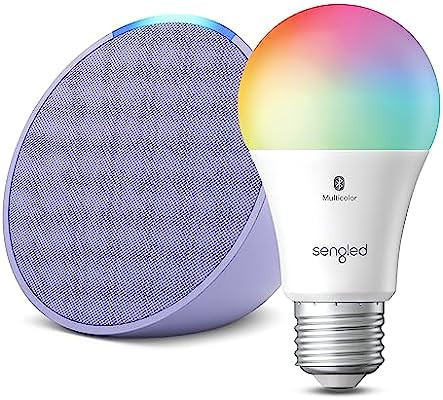 Echo Pop | Lavender Bloom with Sengled Smart Color Bulb | Alexa smart home starter kit | Amazon (US)
