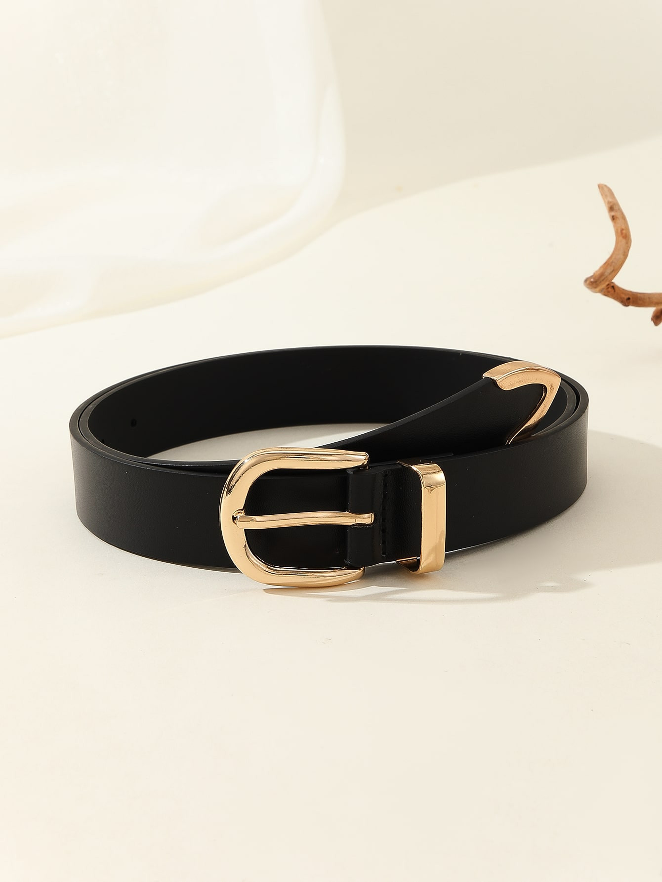 1pc Gold-tone Fashionable Buckle Design Women's Belt For Dress Jeans Skirts | SHEIN