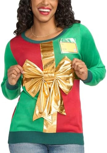 Tipsy Elves Women's Christmas Sweaters - Women's Ugly Christmas Sweaters - Embellished Winter Hol... | Amazon (US)