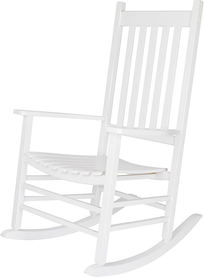 Shine Company Inc. 4332WT Vermont Porch Rocker, White | Amazon (US)