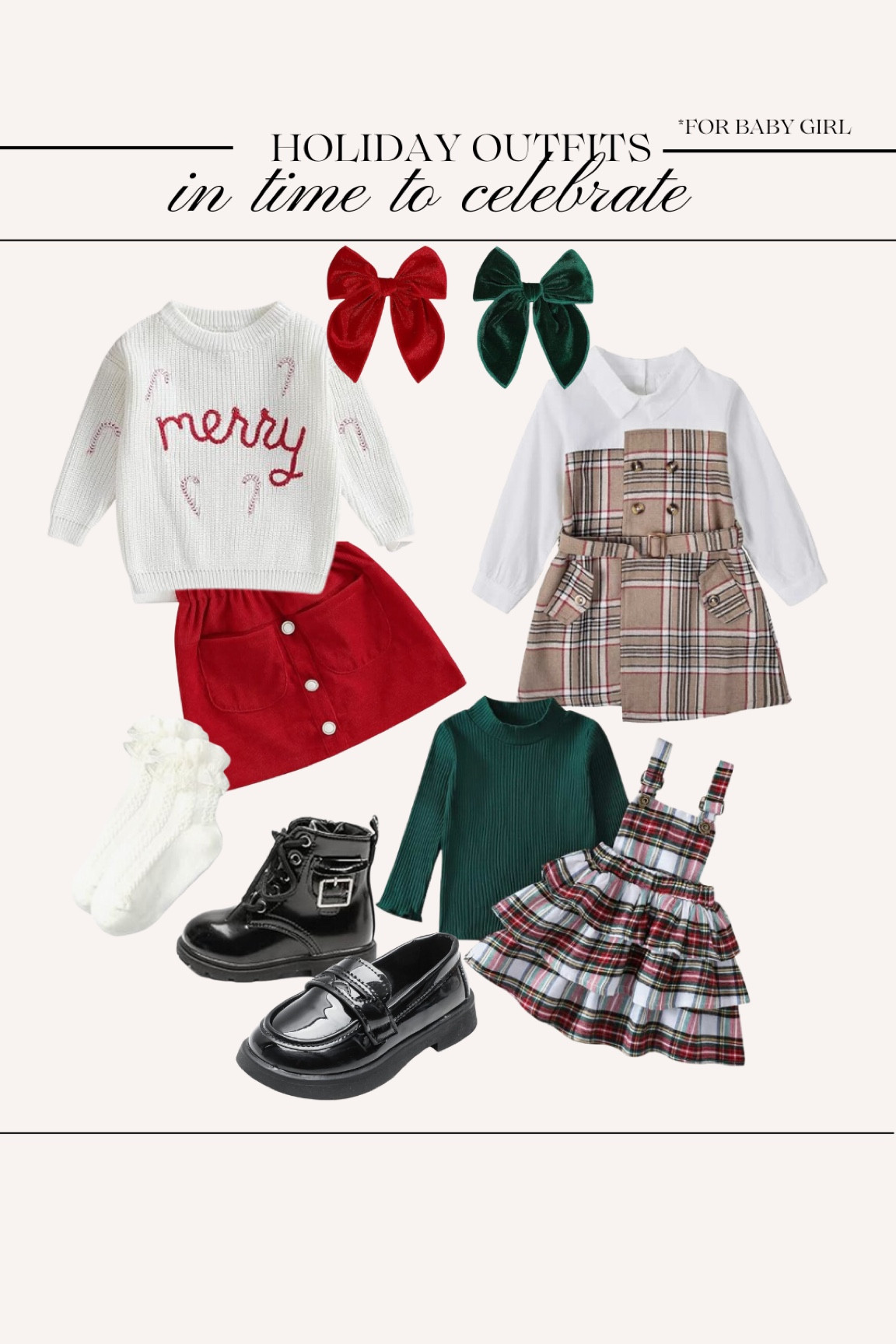 Last minute outfits for your baby girl to celebrate the holidays! All pieces will ship in time! 

#LTKbaby #LTKSeasonal #LTKHoliday