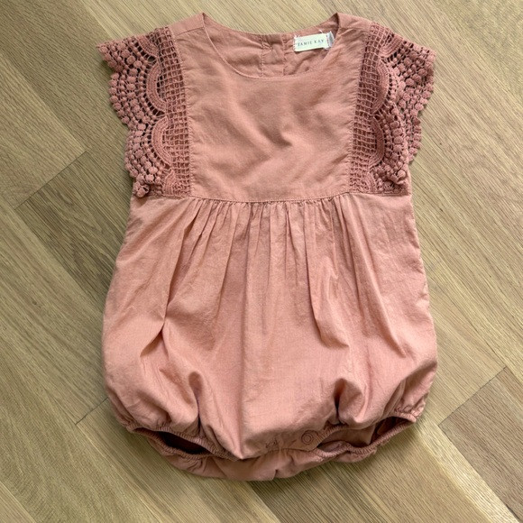 Jamie Kay Stella Playsuit in Clementine Crochet Accent Romper | Poshmark