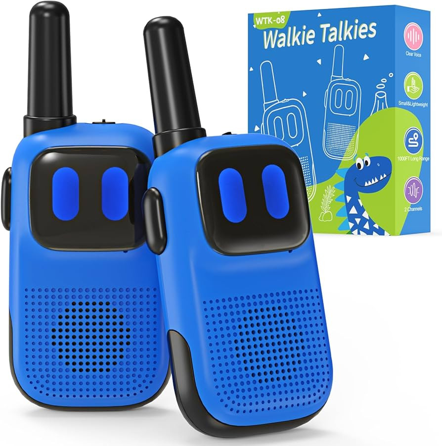 Toys for Ages 5-7 Boys Girls, Walkie Talkies for Kids 1000FT Range 2 Channels 2 Way Radio Toy Chr... | Amazon (US)