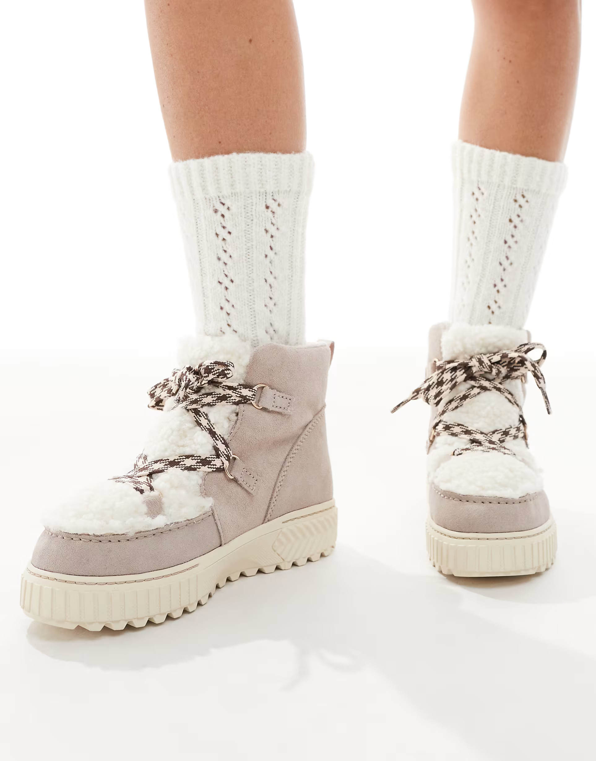 Pieces pointelle cosy socks in white | ASOS | ASOS (Global)
