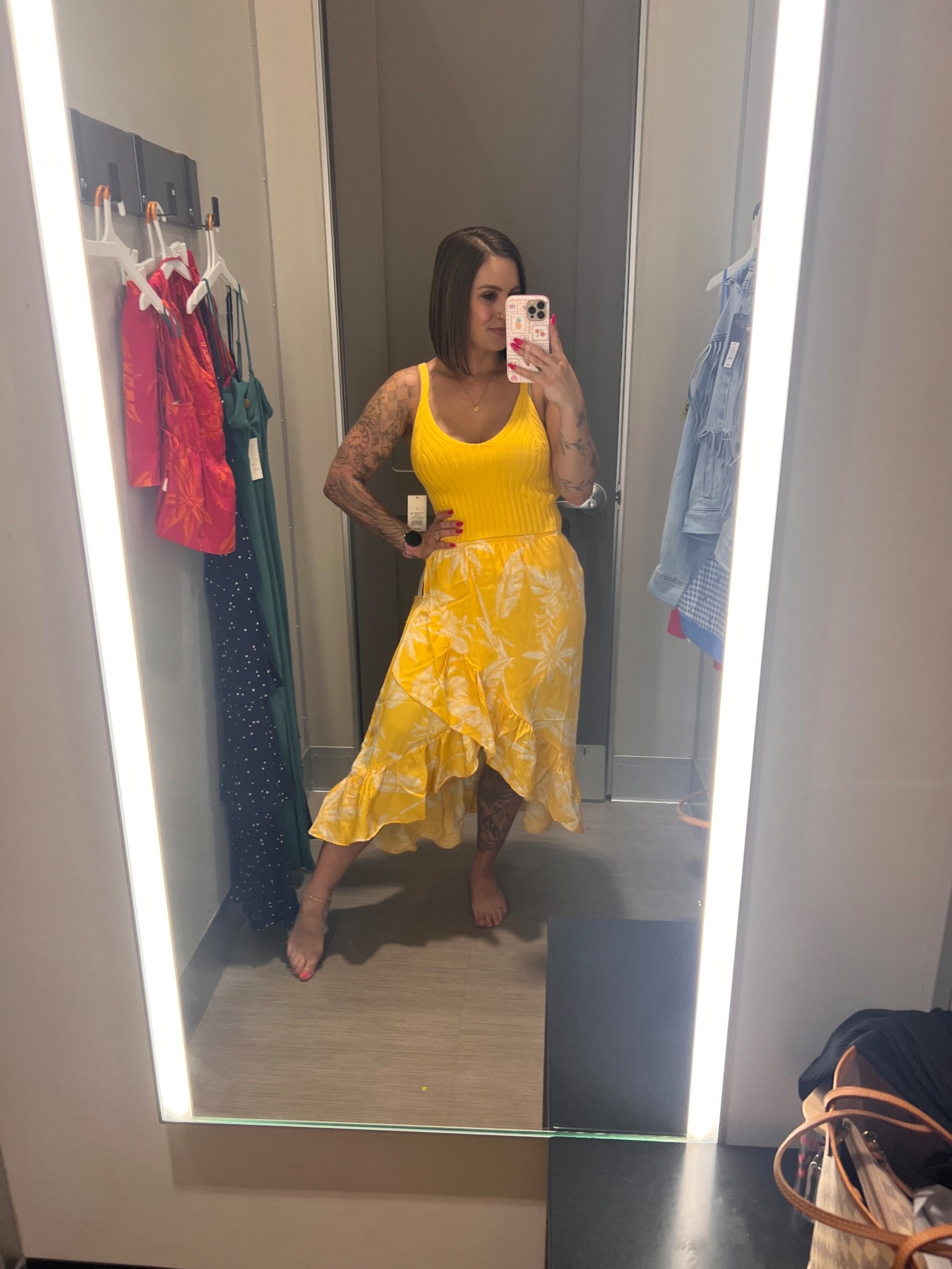 I love this yellow! The perfect vacation outfit. I’m wearing a small in both  

#LTKSeasonal #LTKSaleAlert #LTKTravel