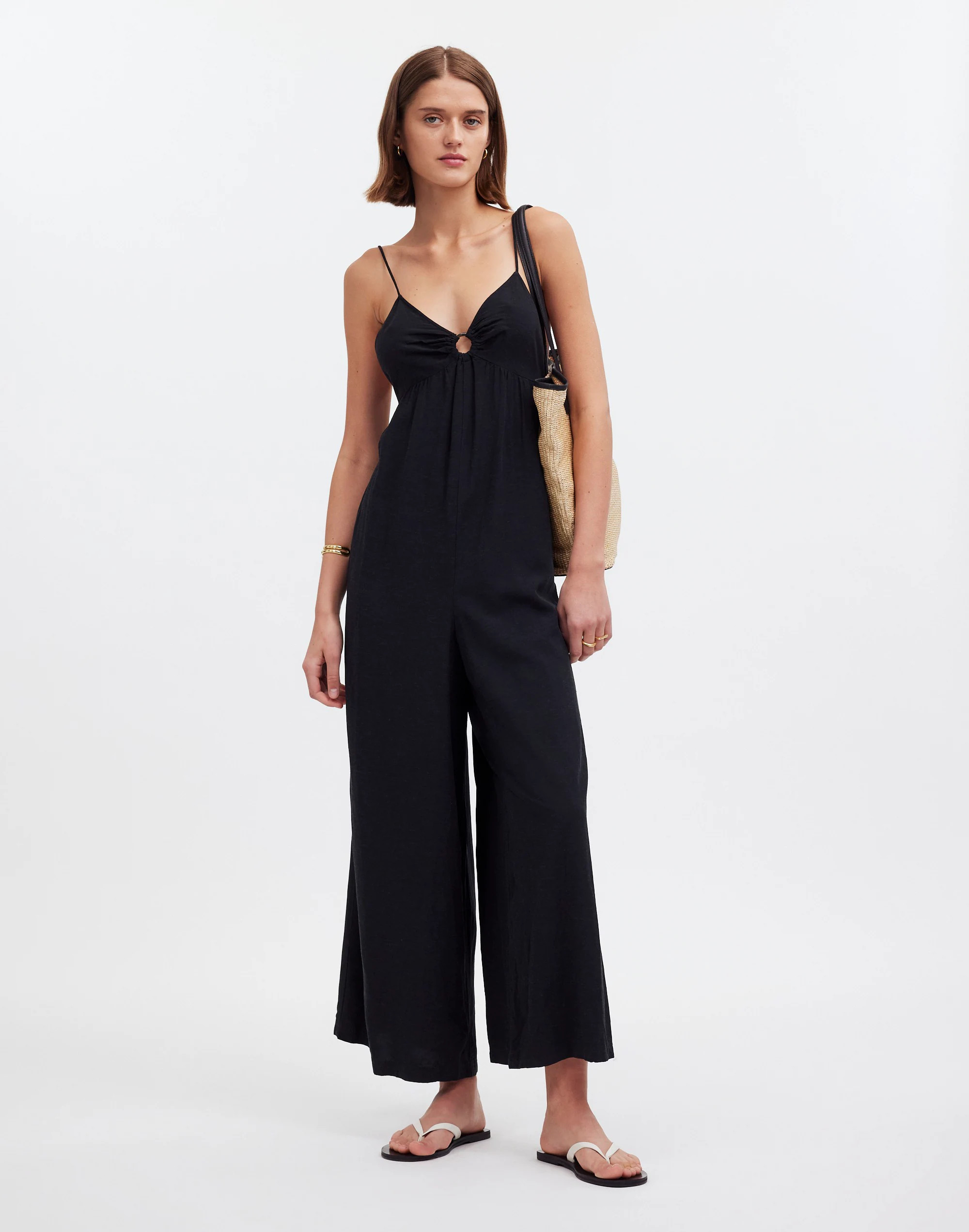 O-Ring Wide-Leg Cover-Up Jumpsuit | Madewell