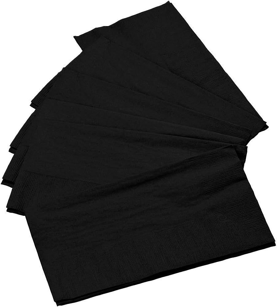 Perfectware 2 Ply Black Dinner Napkin Pack of 125 | Amazon (US)