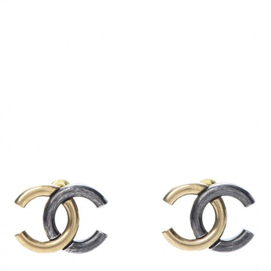 CHANEL

Metal CC Earrings Gold Ruthenium | Fashionphile