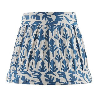 Leighton Pleated Chandelier Shade in 100% Cotton with Leaf Pattern & Clip On Design | Ballard Designs, Inc.