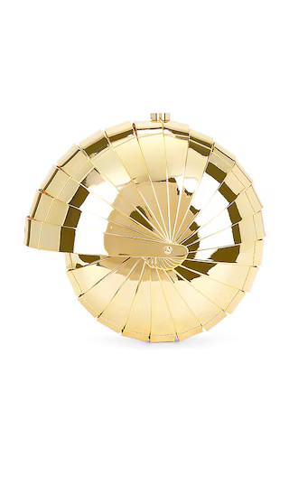 Sirena Clutch in Shiny Gold | Revolve Clothing (Global)