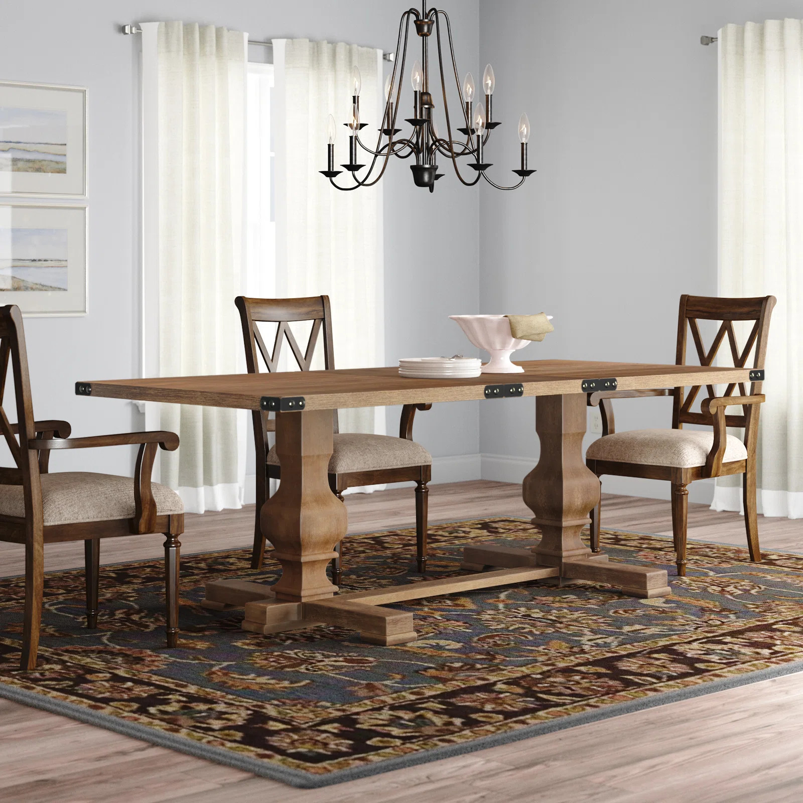 Lark Manor™ Anse Trestle Dining Table & Reviews | Wayfair | Wayfair North America