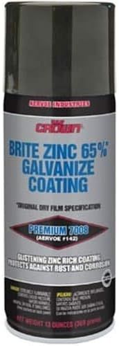 Aervoe 7008 13-Ounce 65% Zinc-Rich Brite Galvanize Coating Aerosol Spray | Amazon (US)