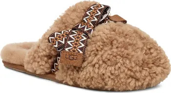 Maxi Curly Genuine Shearling Scuff Slipper (Women) | Nordstrom