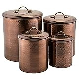 Amazon.com: Old Dutch Canister (Set of 4), 4 quart/2 quart/1½ quart/1 quart, Antique Copper : Ho... | Amazon (US)