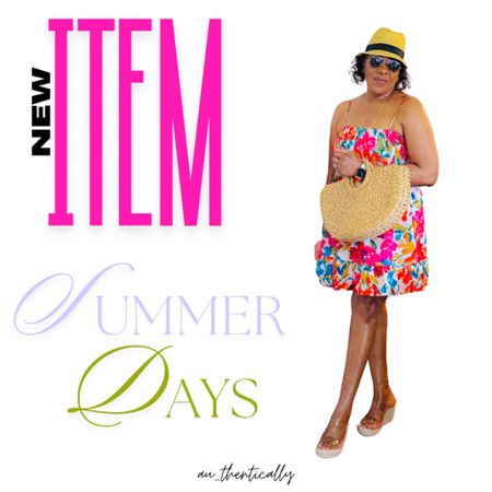 My cute Summer Dress is on  Sale!  I can styled it with some espadrilles, fedora, and half moon straw bag!  ✨ Click on the “Shop  OOTD collage” collections on my LTK to shop.  Follow me @au_thentically for daily shopping trips and styling tips! Seasonal, home, home decor, decor, kitchen, beauty, fashion, winter,  valentines, spring, Easter, summer, fall!  Have an amazing day. xo💋
#LTKSummer 

#LTKstyletip #LTKfindsunder50 #LTKFestival