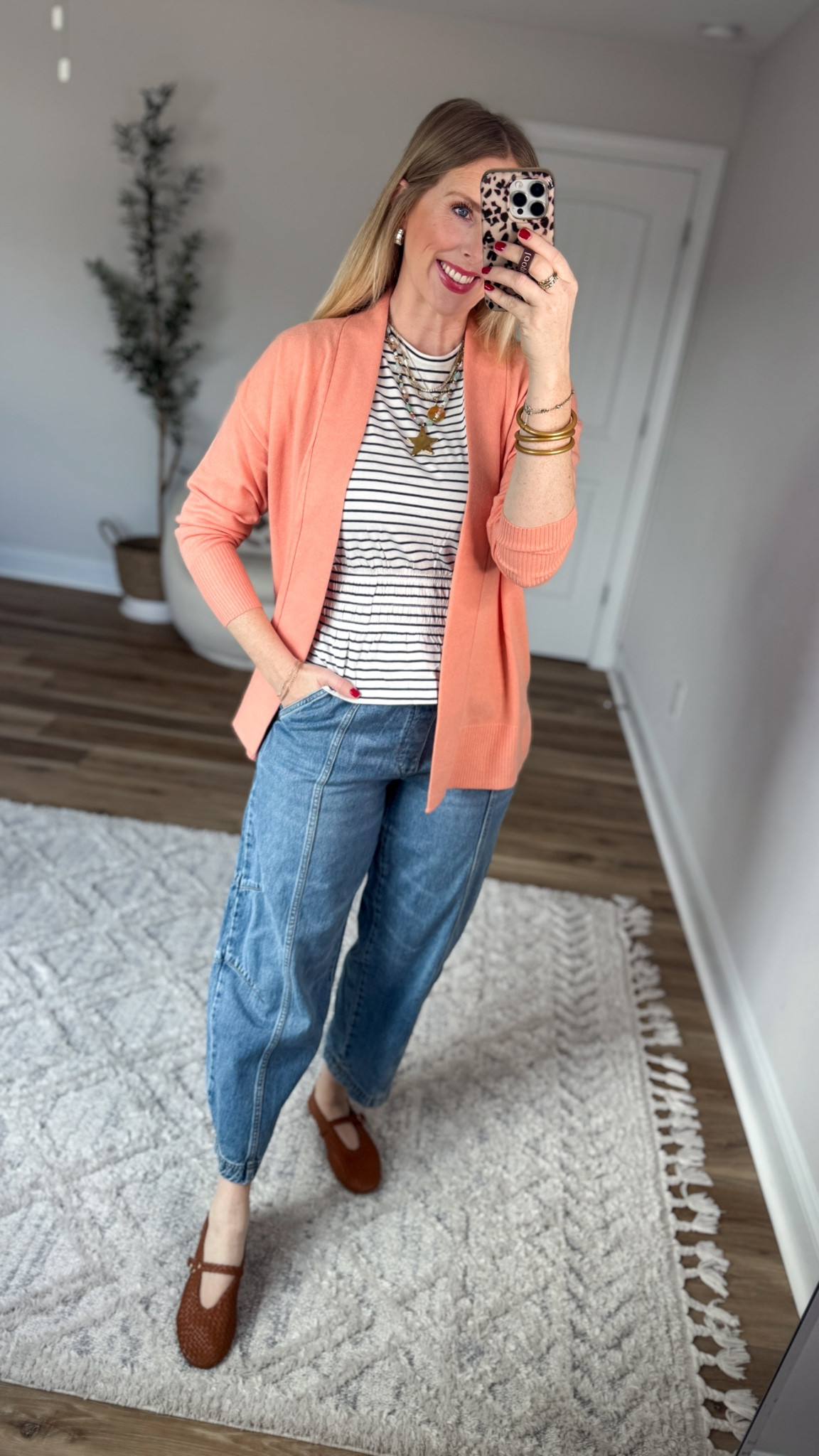 Daily try on, Walmart outfit, Walmart fashion, Walmart try on, time and tru, striped peplum 

#LTKmomlife #LTKootd