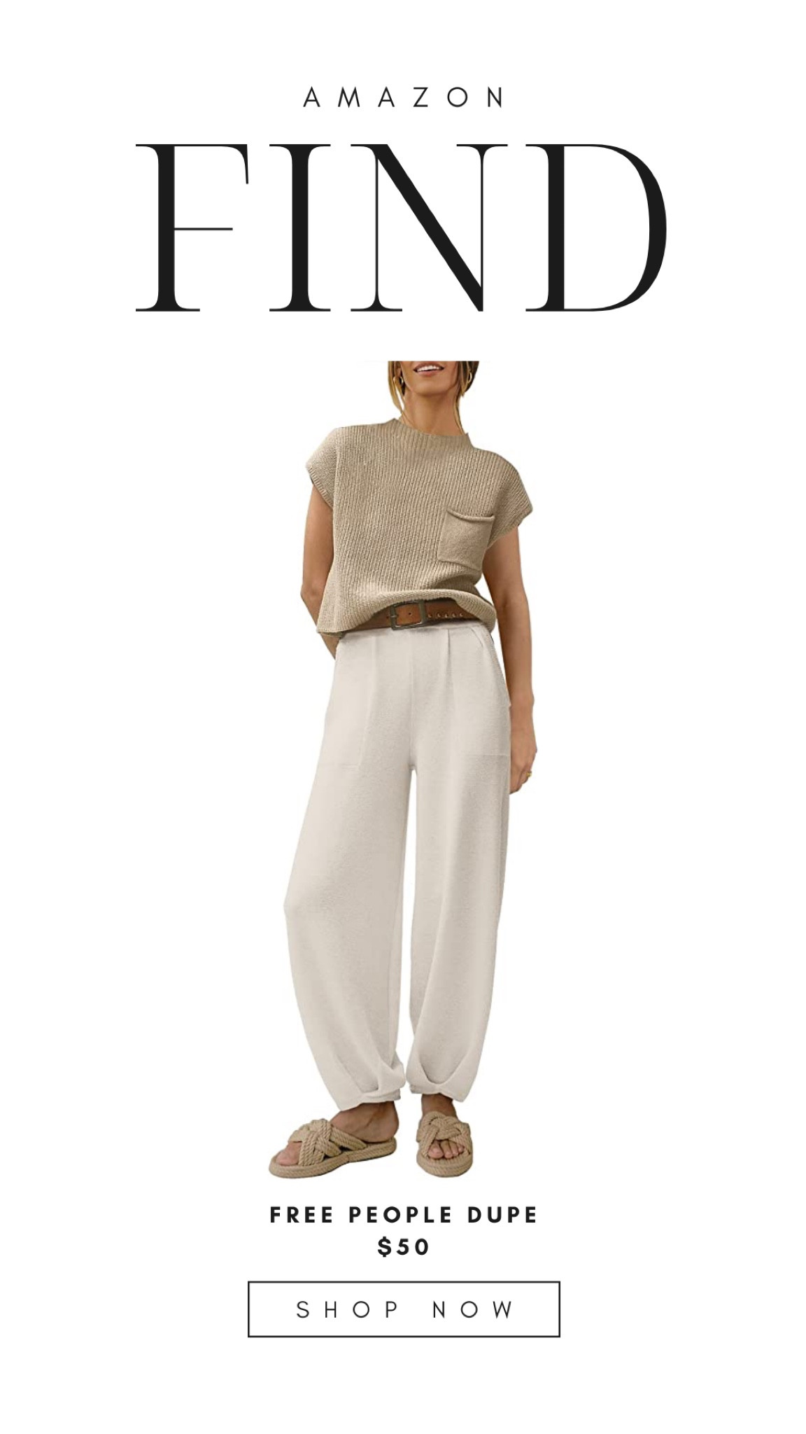 Free people dupe #freepeopledupe #freepeople #amazon #amazonfinds

#LTKFind #LTKsalealert #LTKunder50