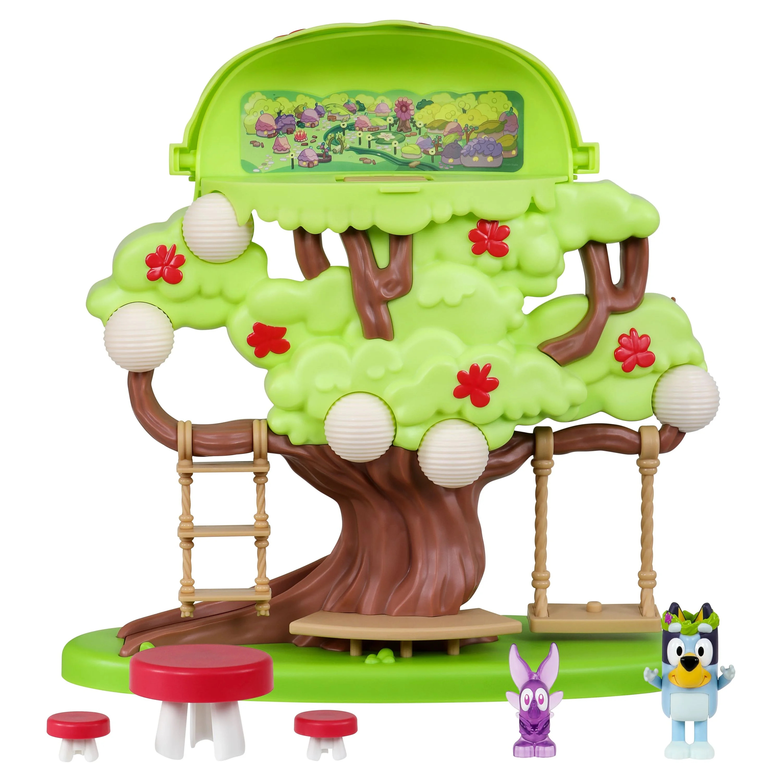 Bluey Tree Playset Flower Crown Bluey, Fairy Figures, and Accessories Preschool Ages 3+ | Walmart (US)