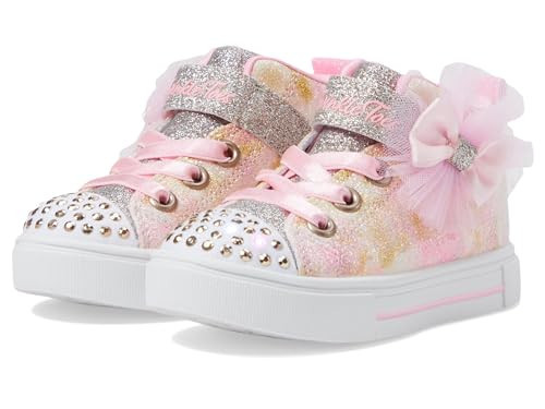 Skechers Girls Twinkle Sparks-Ombre Dazzle Sneaker, Gold/Multi, 10 Toddler | Amazon (US)
