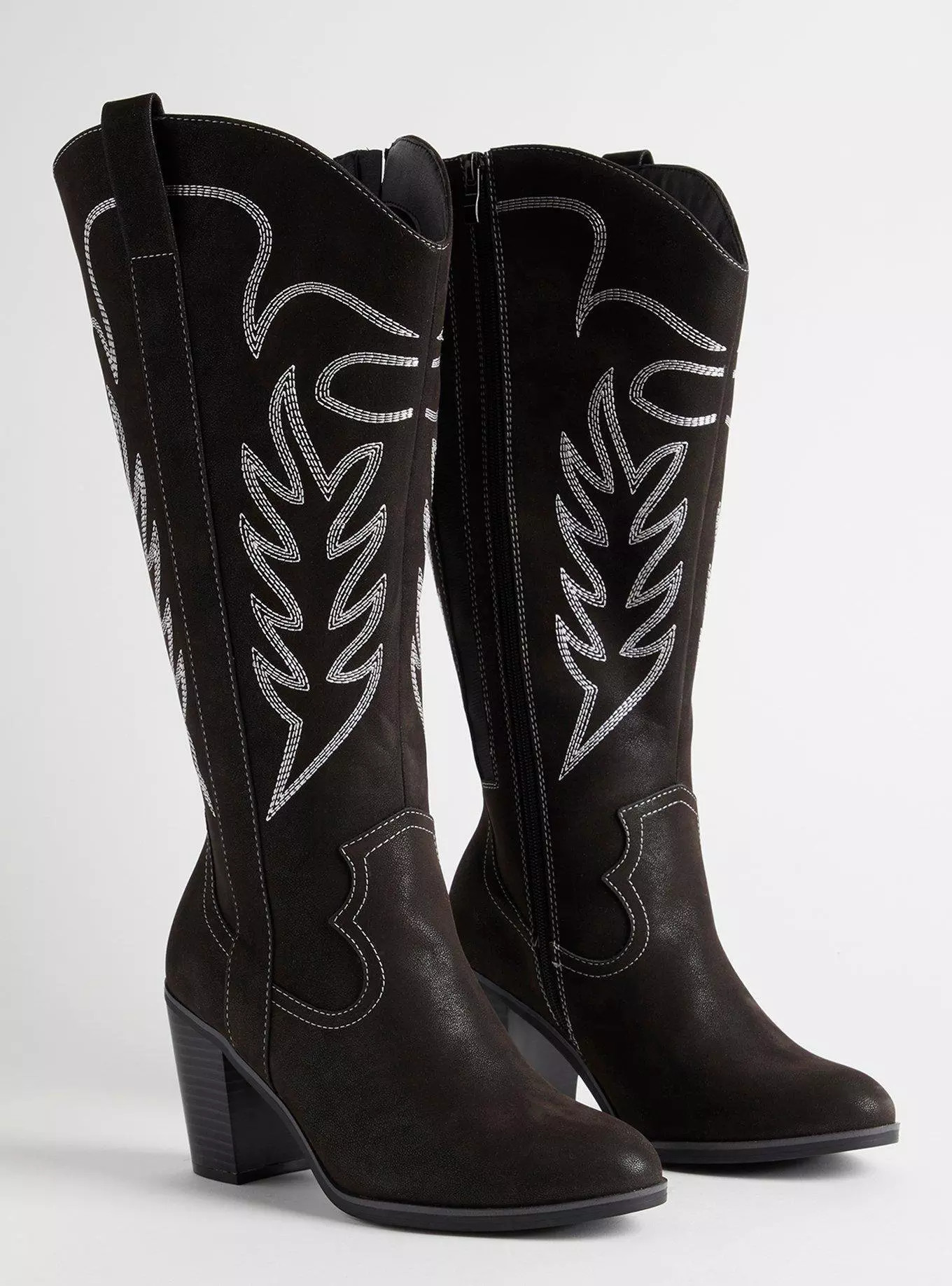 Tall Shaft Heeled Western Boot (WW) | Torrid (US & Canada)