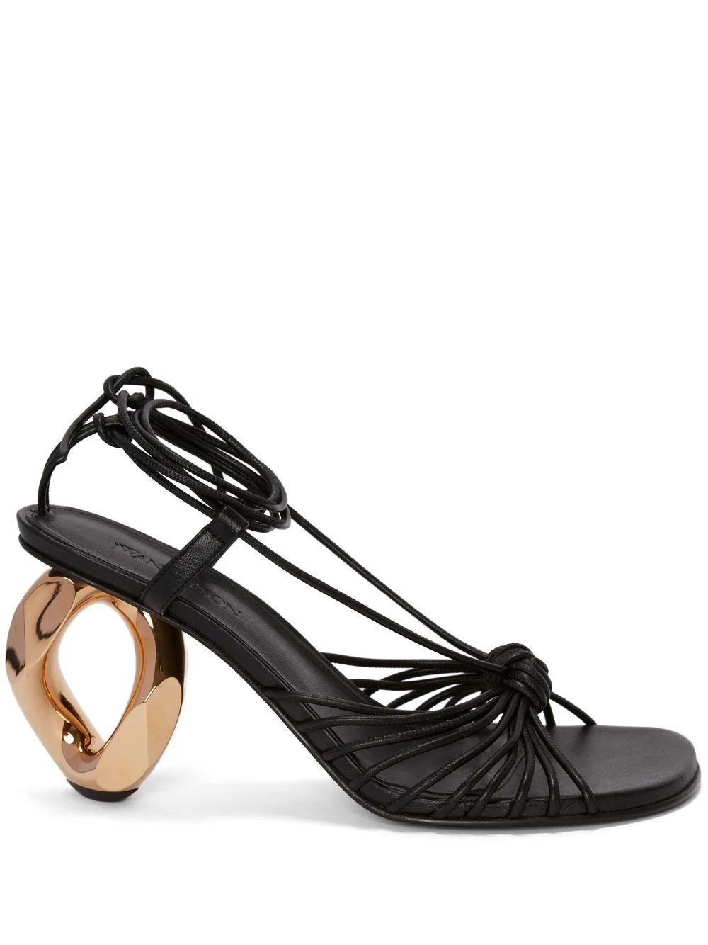 JW Anderson chain-heel Leather Sandals - Farfetch | Farfetch Global