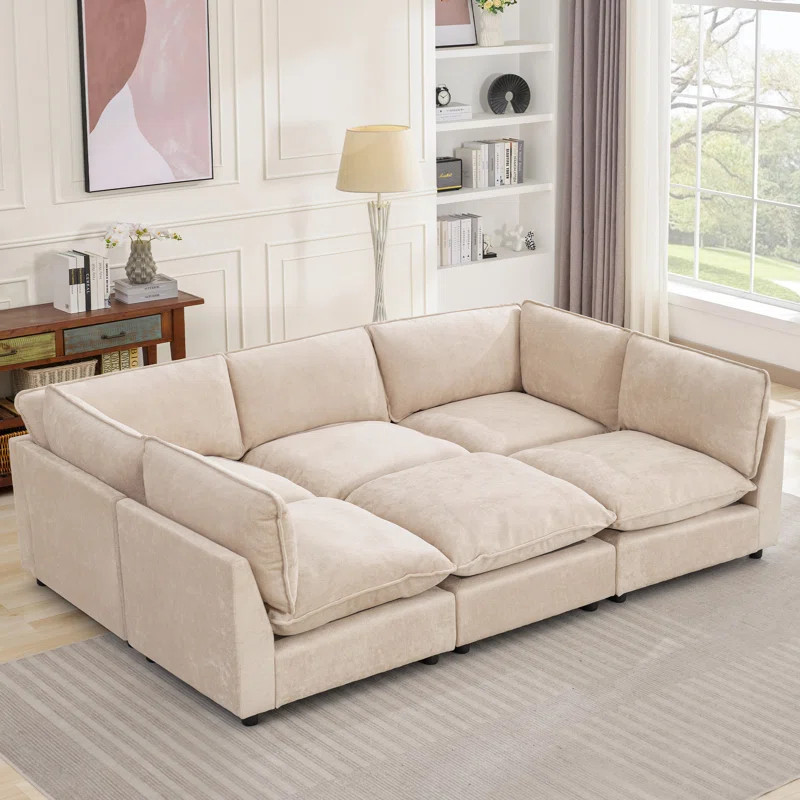 106.77” W Oversized 6-Seater Modular Sofa | Wayfair North America