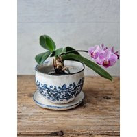 Handmade Ceramic Planter With Drainage Holes, Decorative Flower Pot Indoor Or Outdoor, Unique Small Plant | Etsy (US)