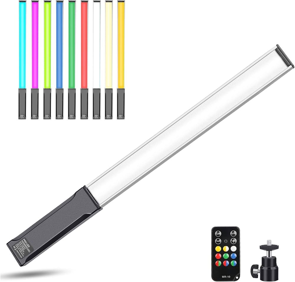 Hagibis RGB Handheld LED Video Light Wand Stick Photography Light 9 Colors,with Built-in Recharga... | Amazon (US)