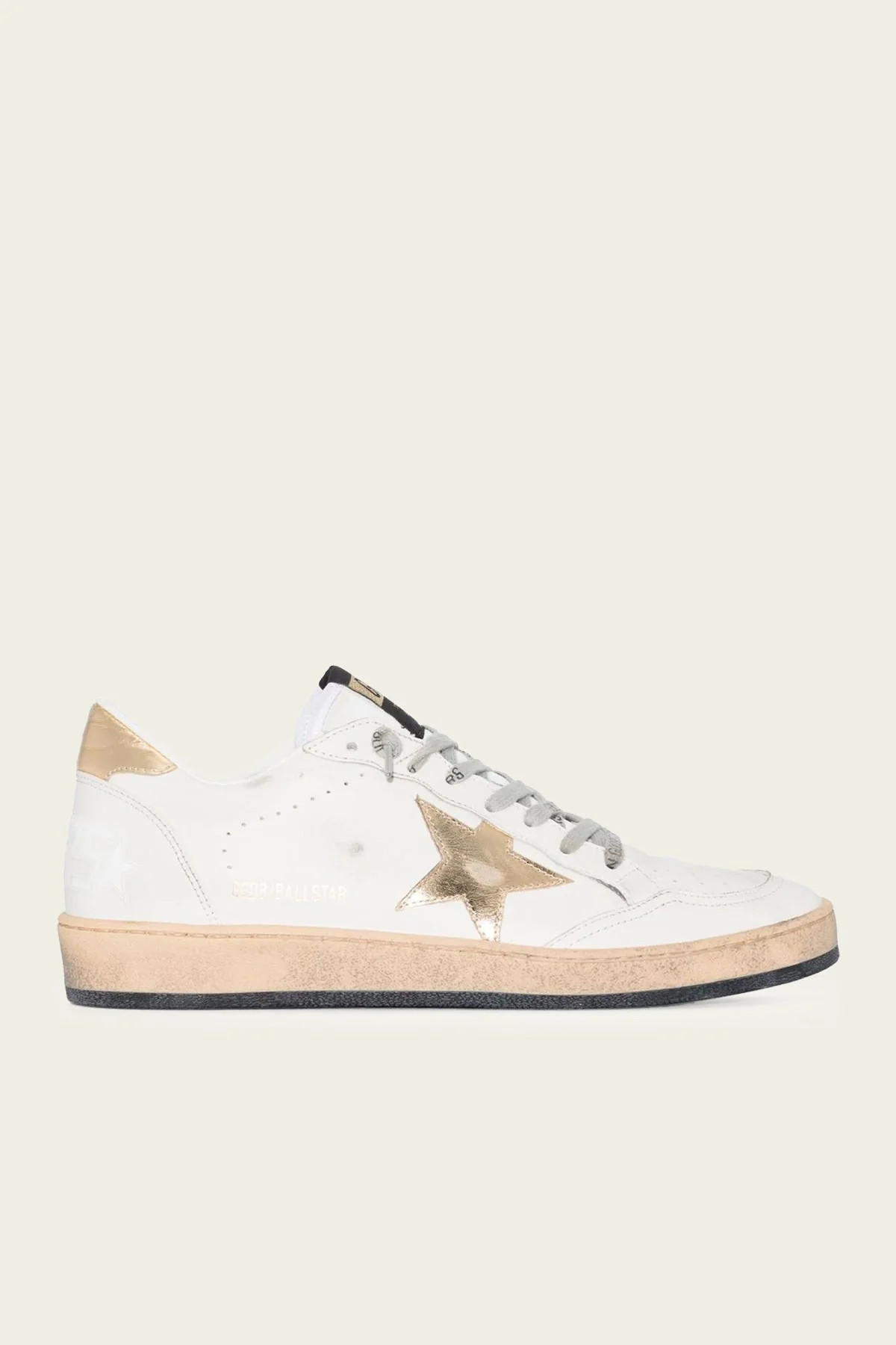 Ball-Star Gold Milk Star Leather Sneaker - US 9 | Shop Olivia
