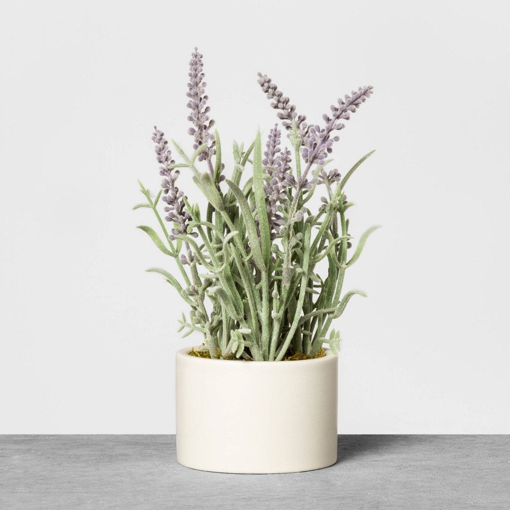 Faux Lavender Potted Plant - Hearth & Hand with Magnolia, Purple | Target