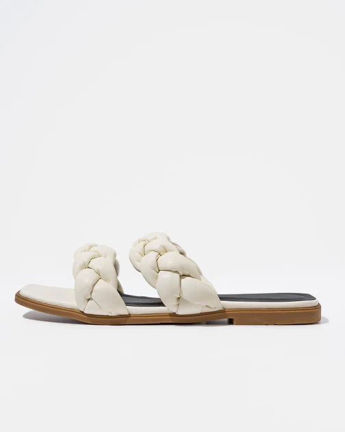 Marylin Braided Sandals - White | VICI