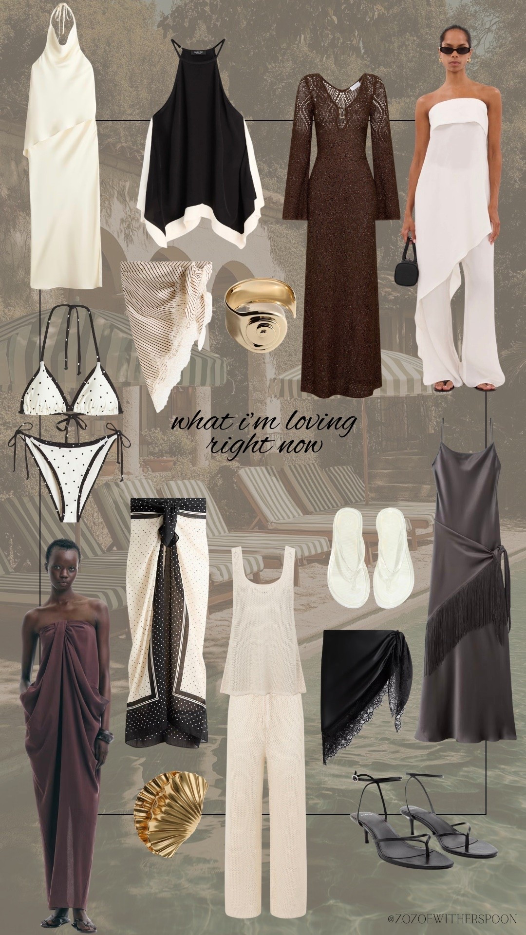 What I’m loving right now 

Spring summer edit, high street, chic style, vacation outfits, holiday outfits, dubai style, resortwear, neutral style, satin scarf, crochet dress, fringed scarf, polka dots, draped top, holiday wardrobe, H&M, Mango, Meshki, Dissh, Massimo Dutti

#LTKstyletip #LTKspring