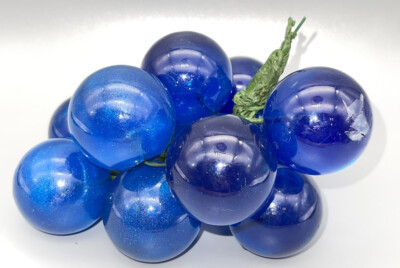 Mid Century Modern 1960’s Large Lucite Blue Color Cluster of Grapes 6” | eBay US