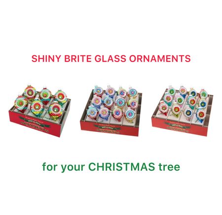 Shiny Brite vintage inspired glass ornaments. Christmas ornaments. 

#LTKSeasonal