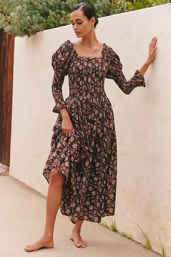 Jocelyn Puff-Sleeve Maxi Dress | Anthropologie (US)