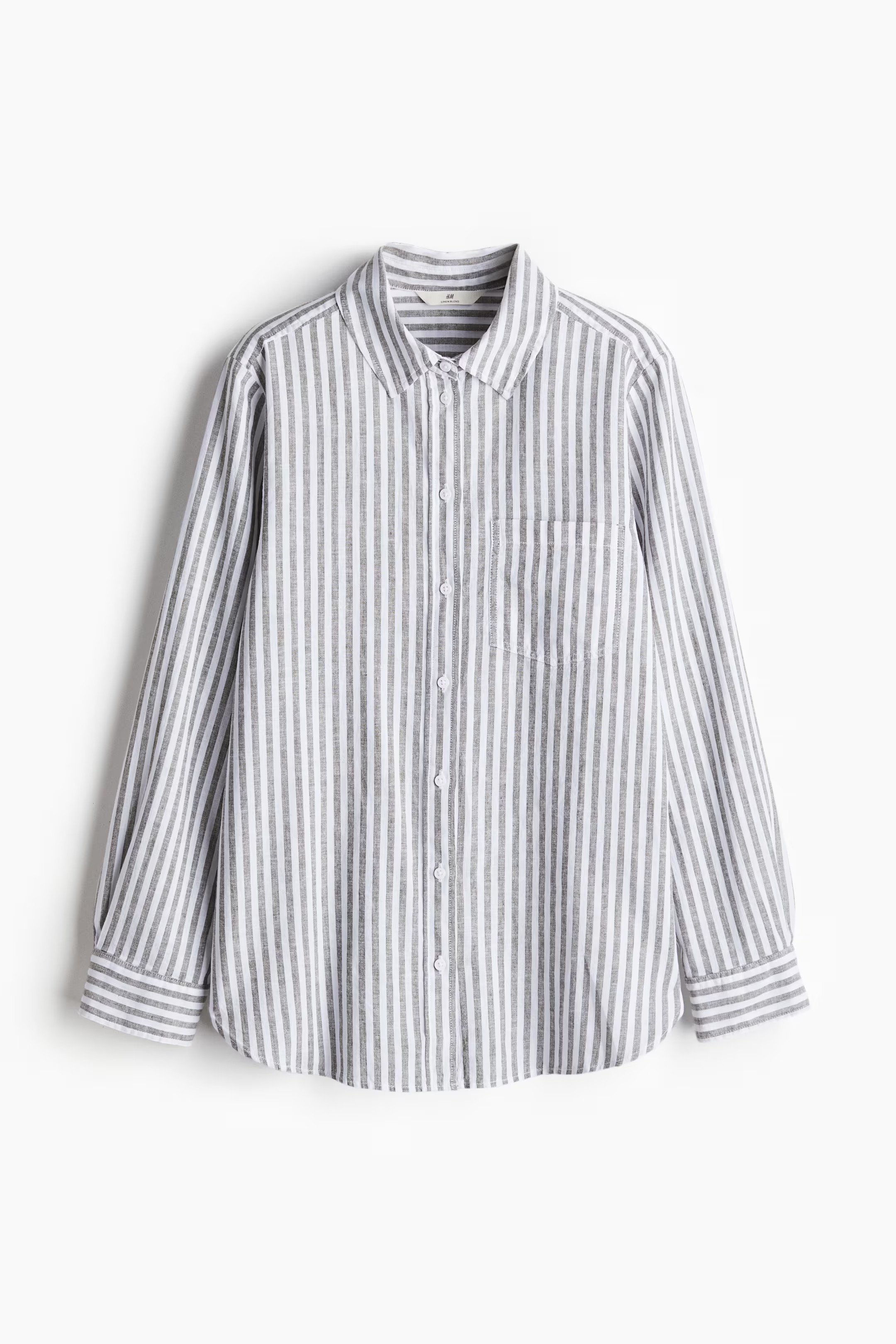 Linen-blend shirt | H&M (UK, MY, IN, SG, PH, TW, HK)