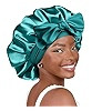YANIBEST Adjustable Silk Bonnet for Sleeping Women Double Layer Satin Bonnet Reduce Friction Prev... | Amazon (US)