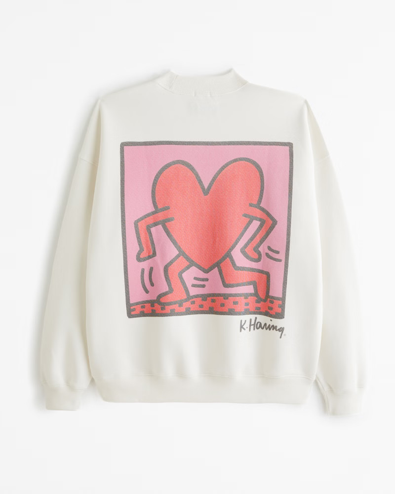Pride Keith Haring Graphic Crew Sweatshirt | Abercrombie & Fitch (US)