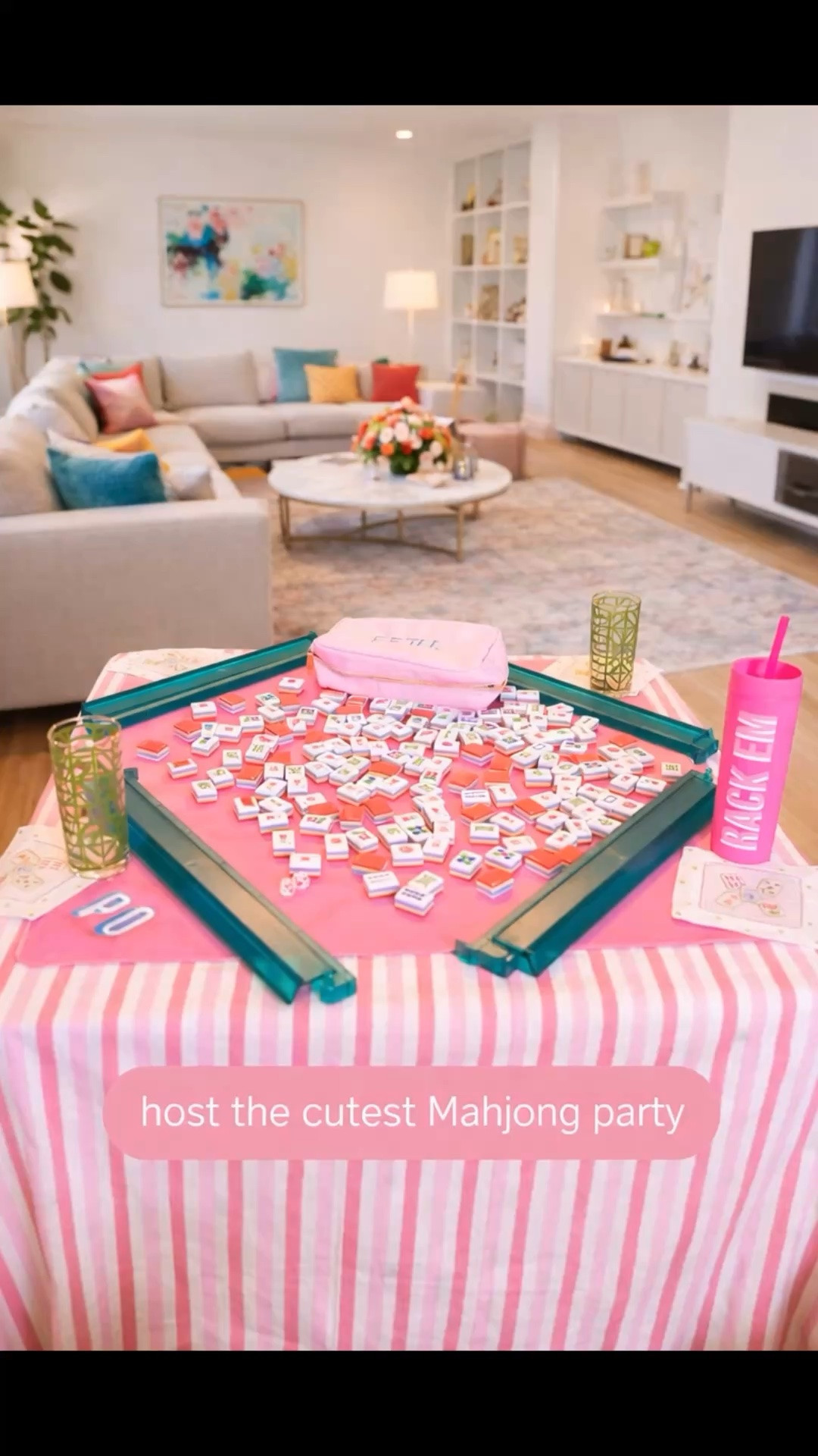 Host the Cutest Mahjong Party 🎀 Pink + Playful Game Night Setup

Turn your game day into the ultimate aesthetic moment with this adorable Mahjong setup! From the pink striped tablecloth to the colorful tiles and chic drinkware, this setup is perfect for hosting a fun, girly Mahjong party at home. Whether you're planning a brunch, girls' day, or cozy game night, this modern living room vibe creates the cutest and most inviting atmosphere. Add snacks, cute cocktails, and your besties for the perfect hosting moment everyone will love!

#mahjongparty #mahjongnight #girlyparty #hostingtips #partyideas #gamenightideas #pinkaesthetic #cuteparty #tablesetting #partydecor #girlsnight #brunchideas #homeentertaining #aestheticdecor #modernlivingroom #entertainingathome #hostesswiththemostess #pinterestinspo #partysetup #funwithfriends