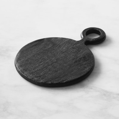 Black Wood Round Cheese Boards | Williams-Sonoma