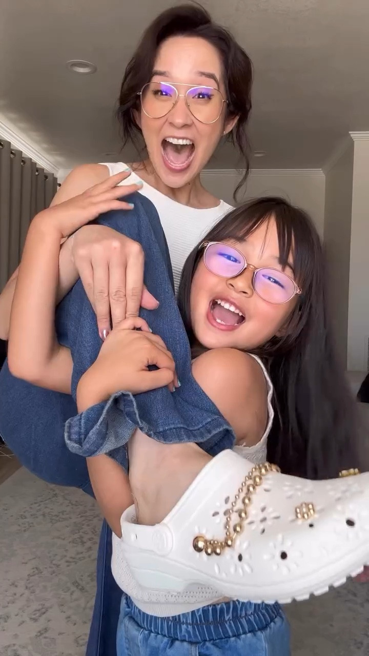 Same, same… but different! 💕 
 
Obsessed with the Mary Jane Crocs! They run large, so size down! Otherwise, the other pair is TTS!



#LTKU #LTKFamily