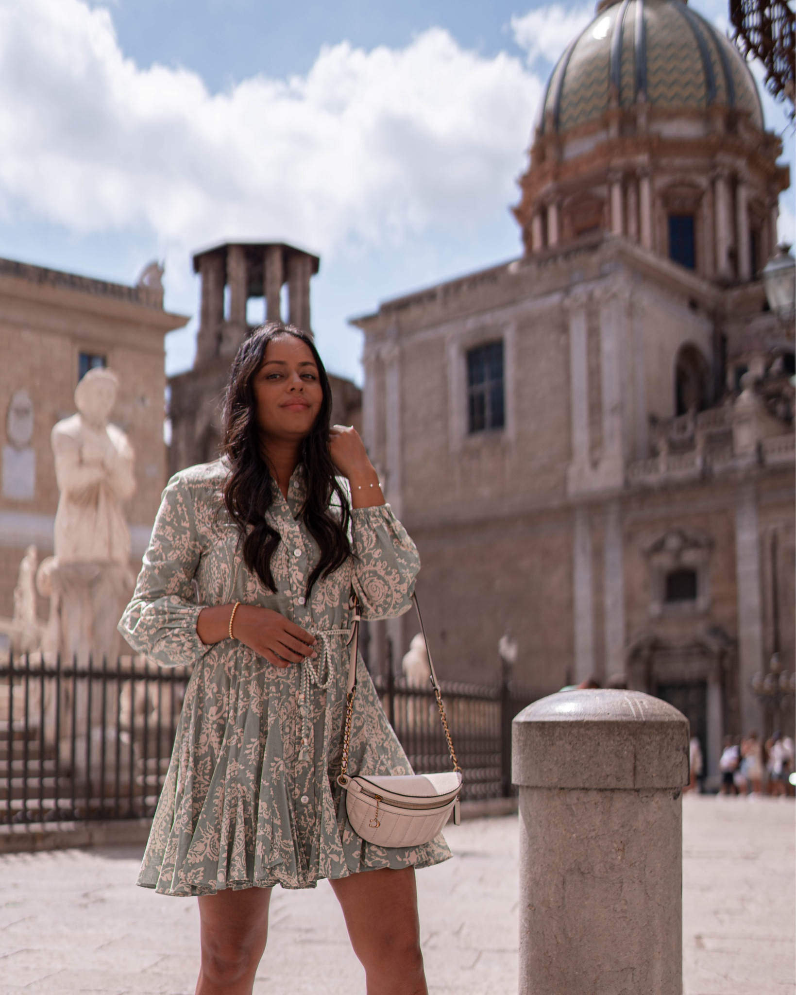My Coach belt bag is the perfect travel bag and has become my go-to (as I’m sure you can tell by all of my photos with it😜). It’s practical, super cute, and versatile! I highly recommend. 

summer dress | fit and flare | print dress | mini dress | travel outfit | travel bag | belt bag

#LTKitbag #LTKtravel #LTKstyletip